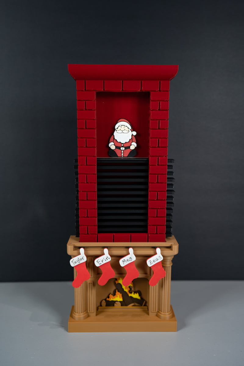 Santa Chimney Christmas Countdown Advent Calendar YGK3D