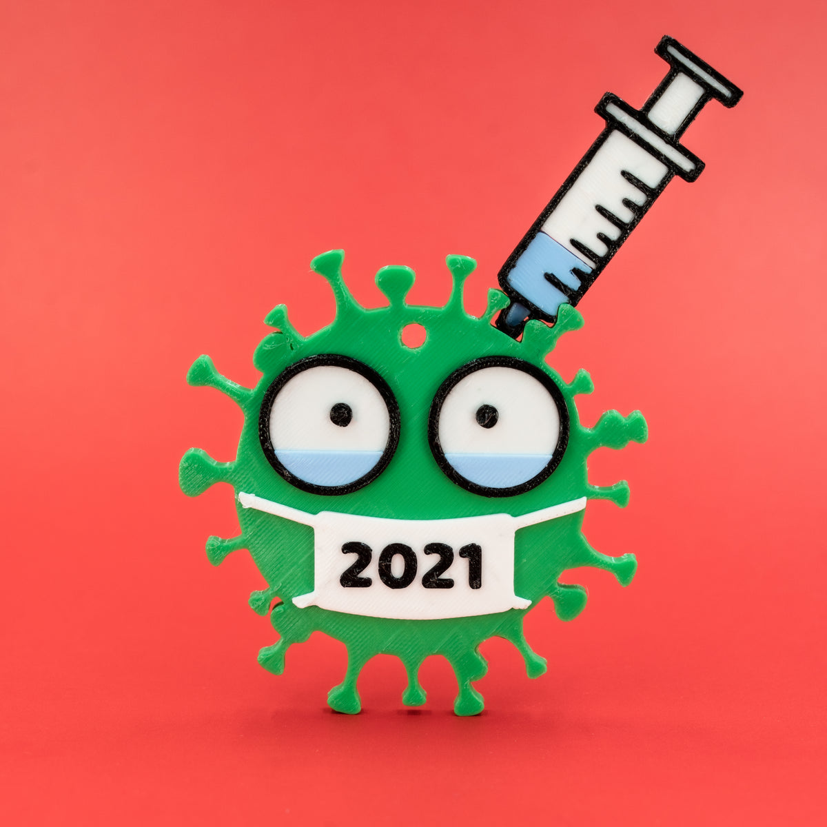 2021 COVID Vaccine Christmas Ornament YGK3D