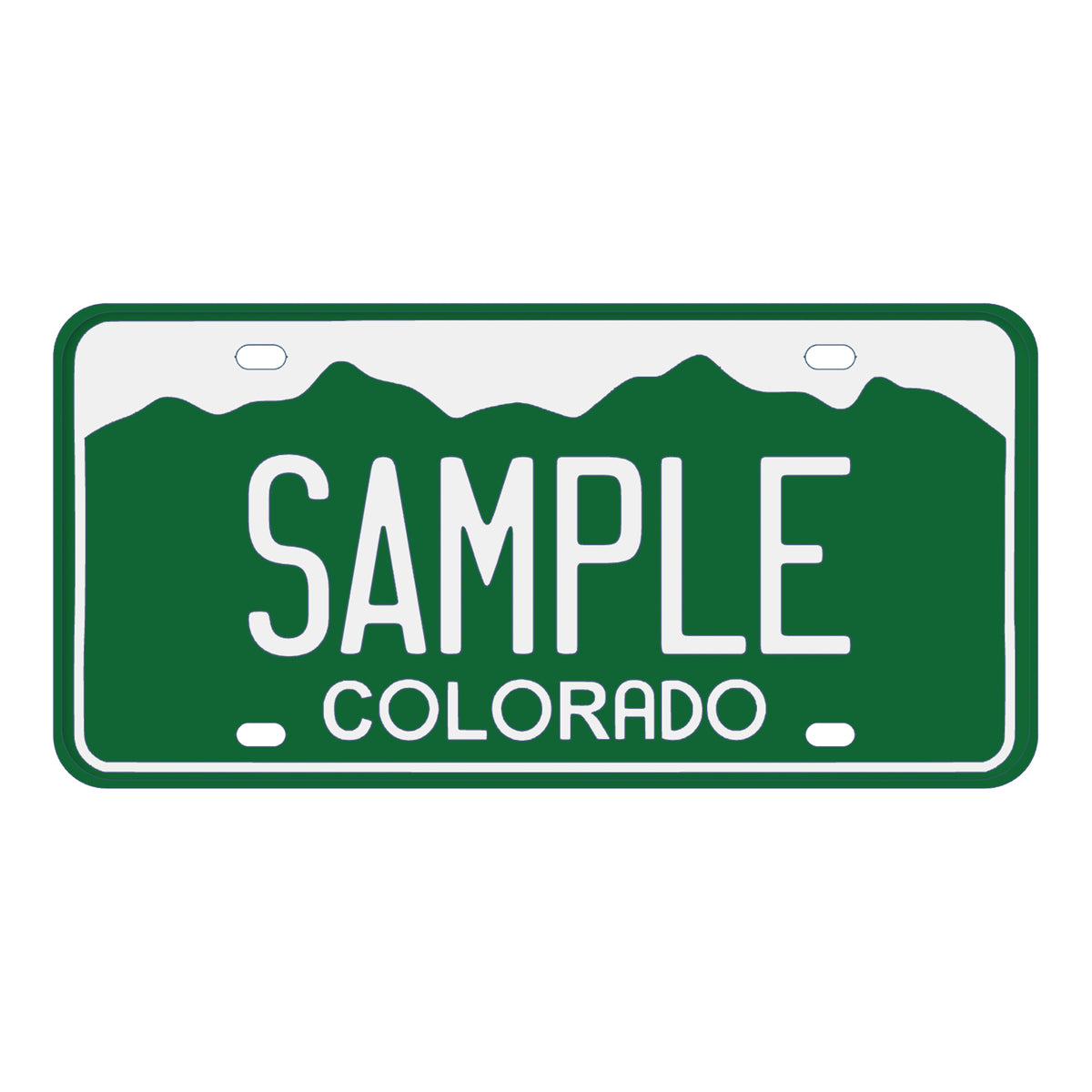 Replica Colorado License Plate YGK3D