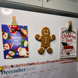 Magnetic Modular Gingerbread Man - Festive Fidget Fridge Friend