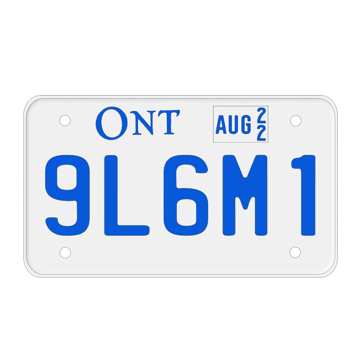 Novelty motorcycle store license plates