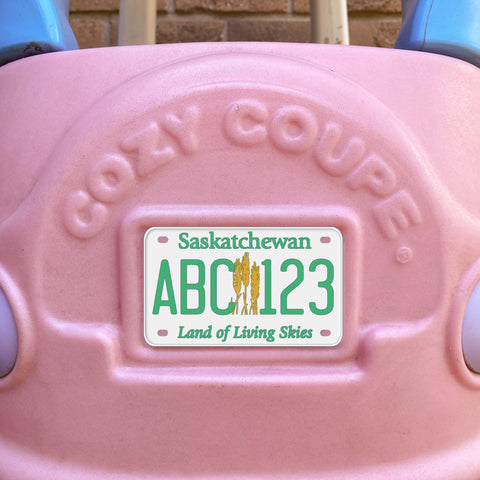 Saskatchewan Cozy Coupe License Plate