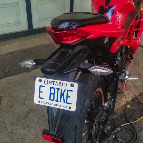 Ontario E-Bike License Plate