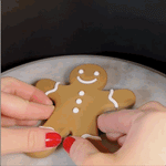 Magnetic Modular Gingerbread Man - Festive Fidget Fridge Friend