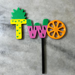 Twotti Frutti 2nd Birthday Cake Topper