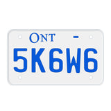 Replica Ontario Motorcycle License Plate