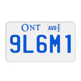 Replica Ontario Motorcycle License Plate