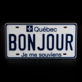 Replica Quebec License Plate
