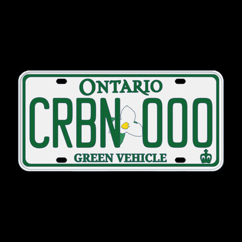 Replica Ontario Green Vehicle License Plate