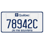 Quebec Motorcycle License Plate