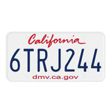 Replica California License Plate
