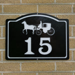 Horse & Carriage Address Plate