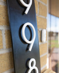 Vertical Address Plate With Floating Numbers
