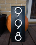 Vertical Address Plate With Floating Numbers